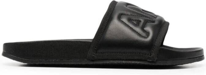 AMBUSH Leren slippers Zwart - Foto 1