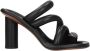 Ambush Zwarte leren Rhinestone Sandaal - Thumbnail 1
