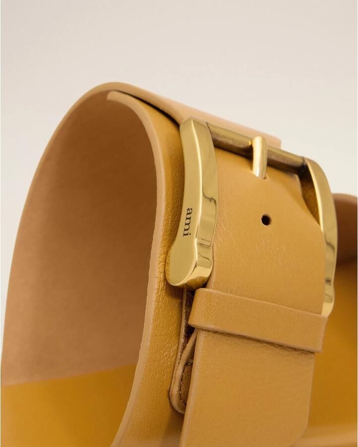 Ami Paris Honey Leather Buckle Sandals - Foto 2