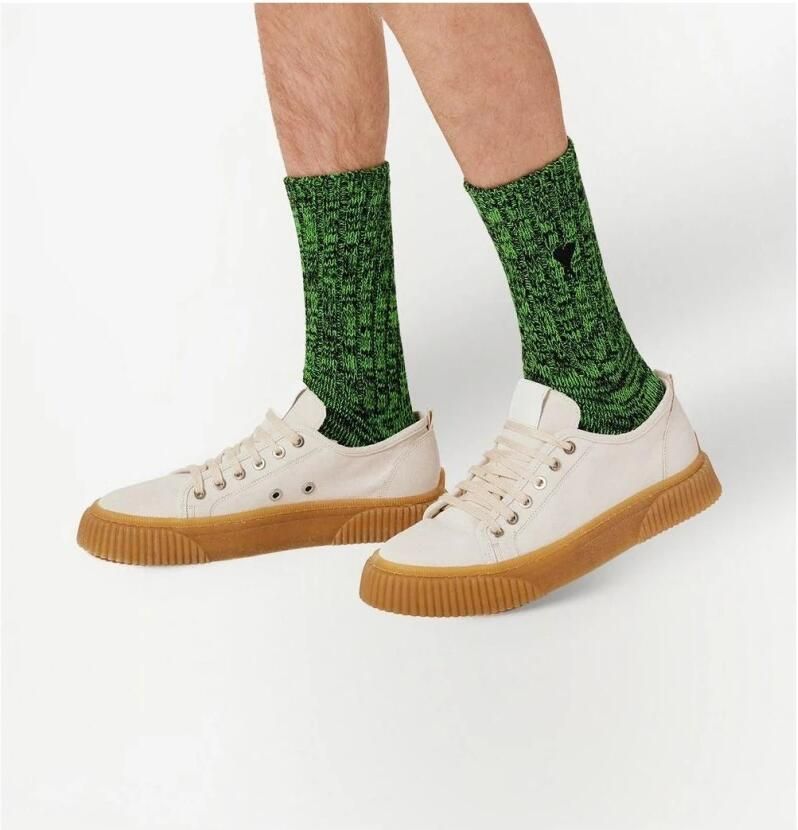 Ami Paris Low Top Canvas Sneakers - Foto 2