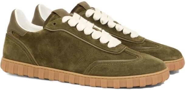 Ami Paris Olijfgroene Veterschoenen