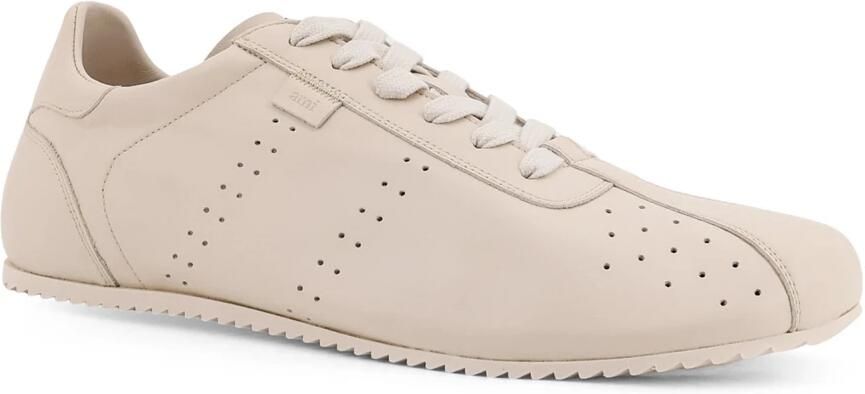 Ami Paris Suède Veterschoenen Leren Rubberen Zool