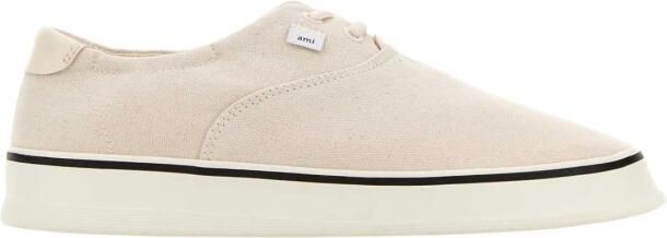Ami Paris Washed Canvas Tennis Sneakers