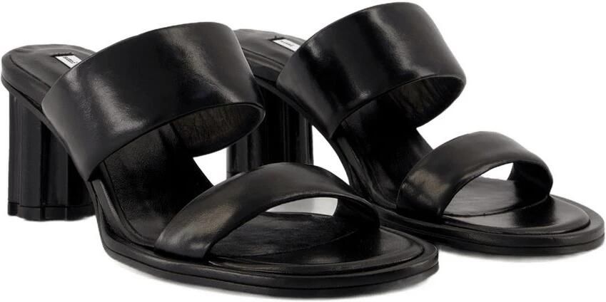Ami Paris Zwarte Leren Court Schoenen