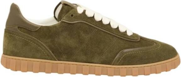 Ami Paris Bruine Sneakers met Rubberen Zool