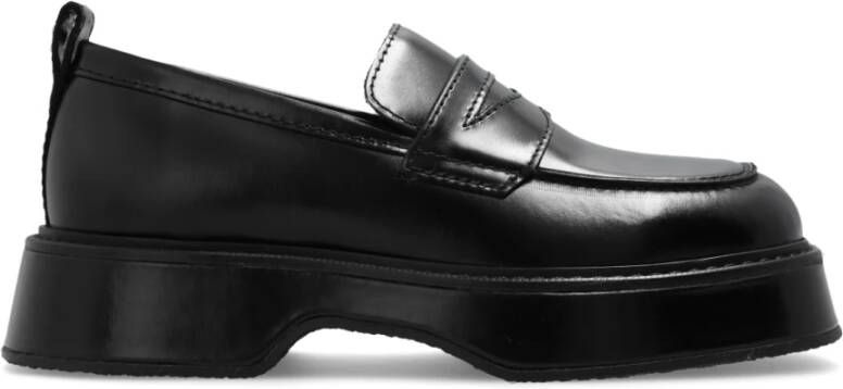 Ami Paris Leren loafers Black Dames
