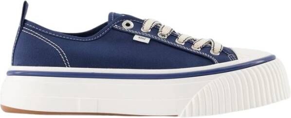 Ami Paris Canvas Lage Top 1980 Sneakers Blue