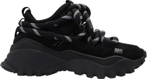 Ami Paris Witte leren veterschoenen Black Heren