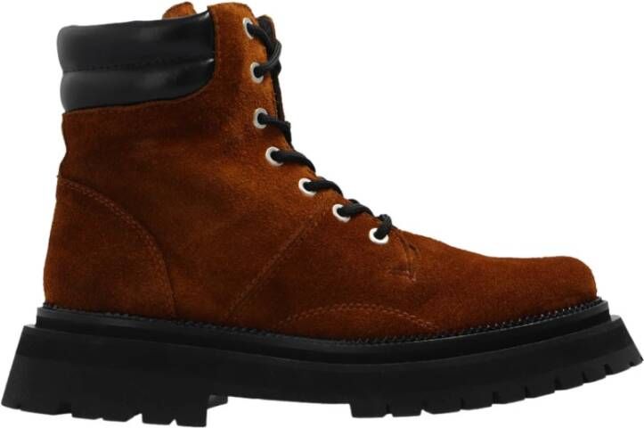 Ami Paris Suède Veterschoenen Enkellaarsjes