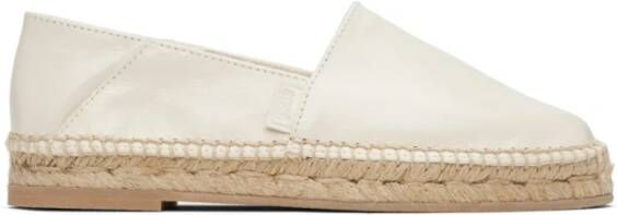 Ami Paris Witte Logo Slip-On Espadrilles