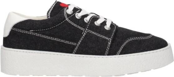 Ami Paris Zwarte Logo Sneakers Gemaakt in Portugal