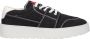 Ami Paris Zwarte stoffen sneakers met middelhak - Thumbnail 1