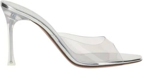 Amina Muaddi Alexa Glazen Sandalen