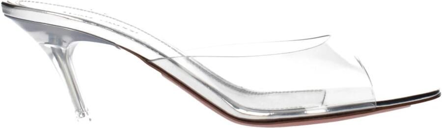 Amina Muaddi Transparante PVC Stiletto Hak Sandalen - Foto 4