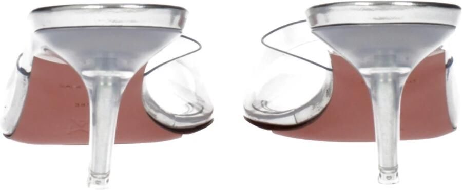 Amina Muaddi Transparante PVC Stiletto Hak Sandalen - Foto 3