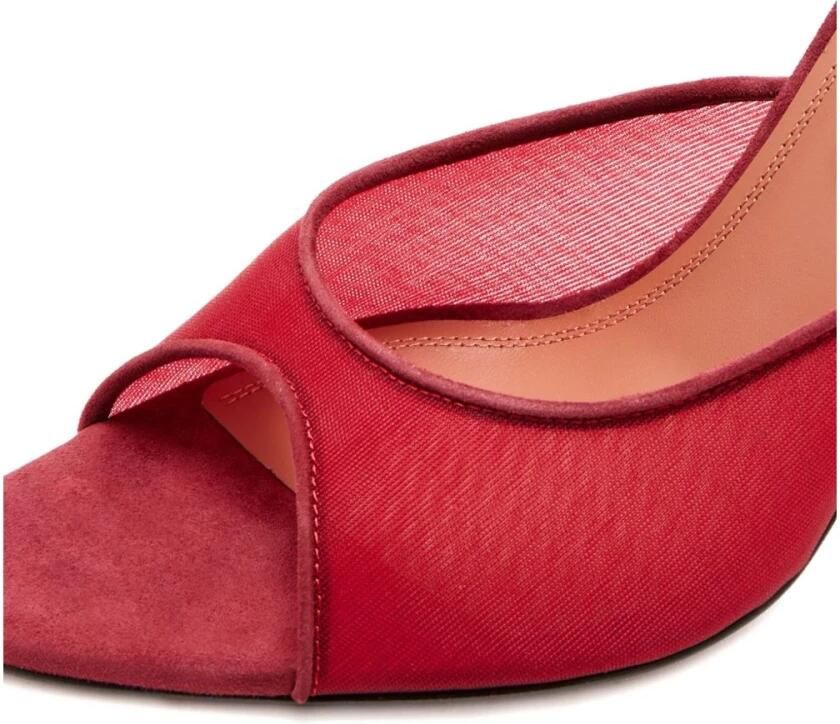 Amina Muaddi Alexa Mesh Slipper 95