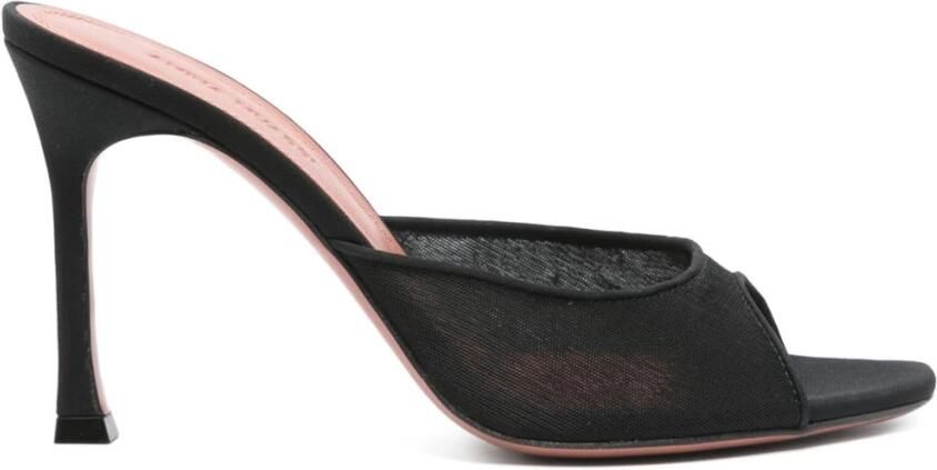 Amina Muaddi Geometrische Teen Slipper Sandalen met Stiletto Hak