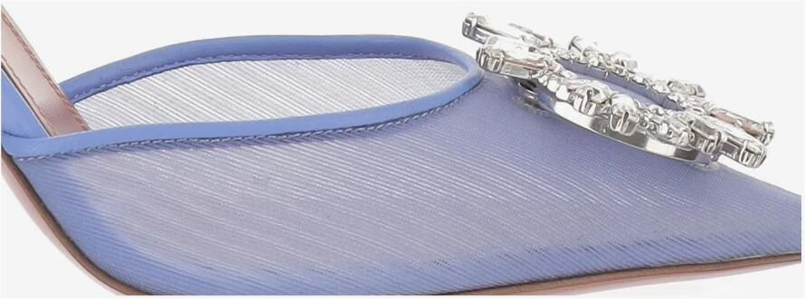 Amina Muaddi Begum 95 Mesh Slingback Pumps - Foto 2