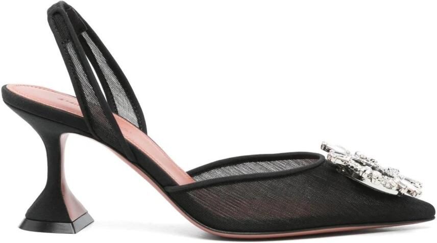Amina Muaddi Begum Mesh Slingback Pumps