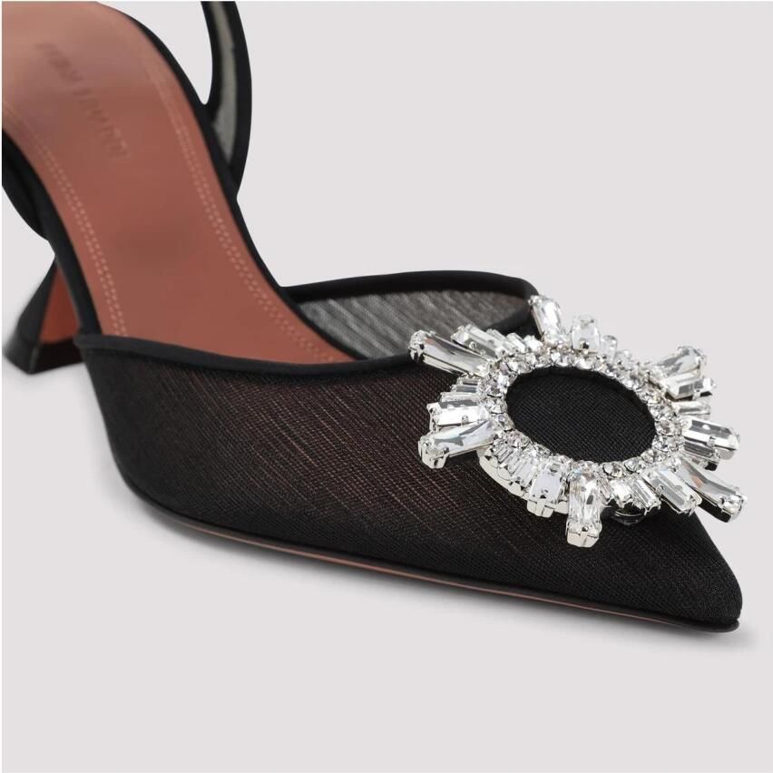 Amina Muaddi Begum Mesh Slingback Pumps - Foto 2