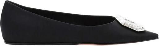 Amina Muaddi Camellia Ballerina Flats