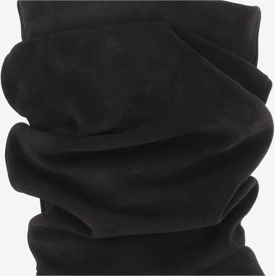 Amina Muaddi Jamie Boots van suèdeleer - Foto 2