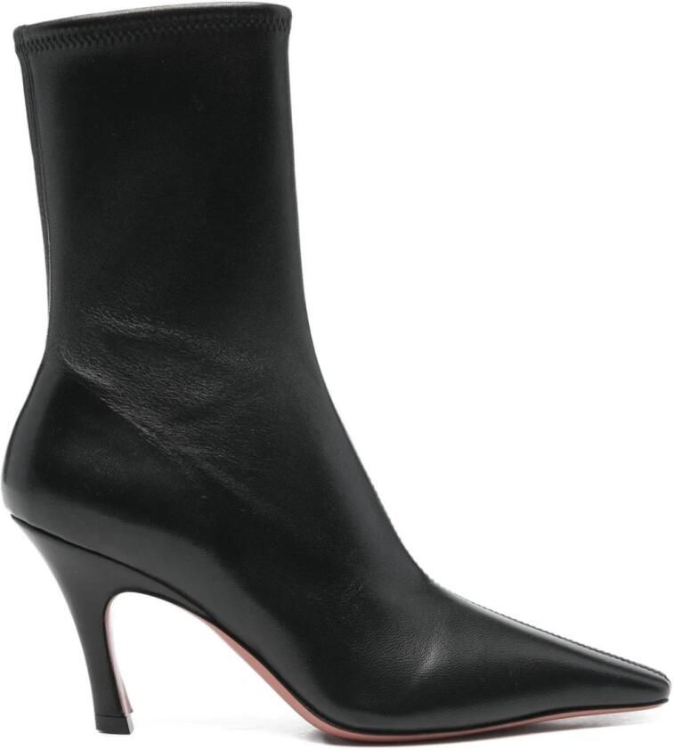 Amina Muaddi Jamie Leren Laarzen