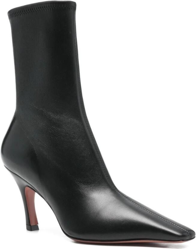 Amina Muaddi Jamie Leren Laarzen - Foto 2