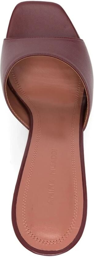 Amina Muaddi Lupita Slipper Wine Schoenen