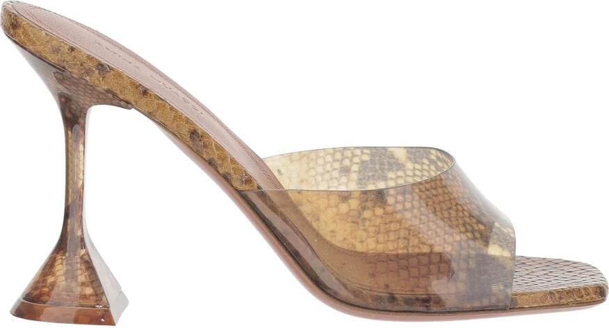 Amina Muaddi Lupita Snake Sandalen