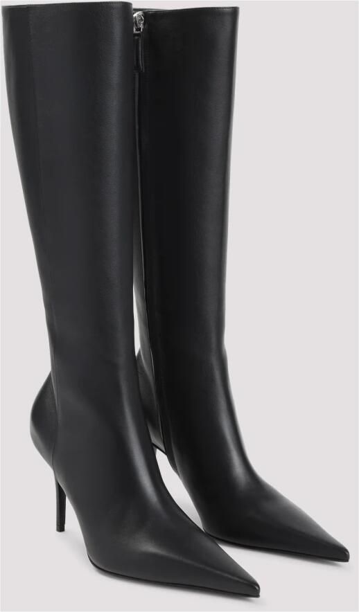 Amina Muaddi Marine 95 Enkellaarsjes - Foto 3