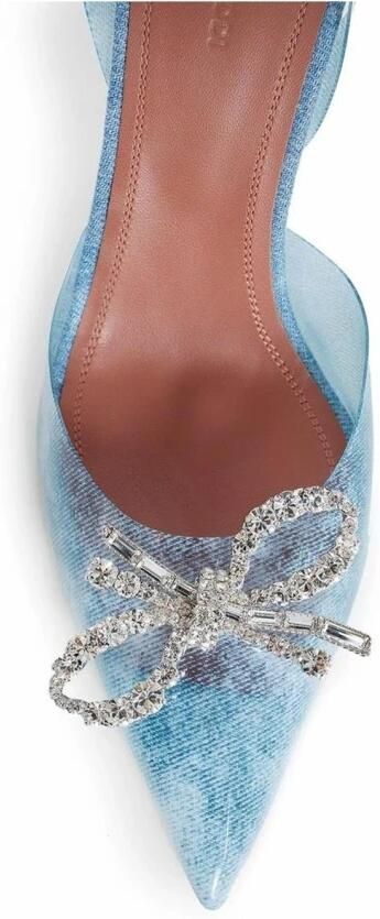 Amina Muaddi Plexiglas Pumps met Hoge Hak - Foto 2