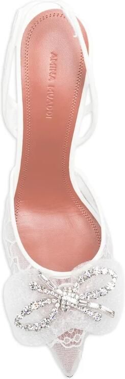 Amina Muaddi Rosie Lace Slipper 95 - Foto 2