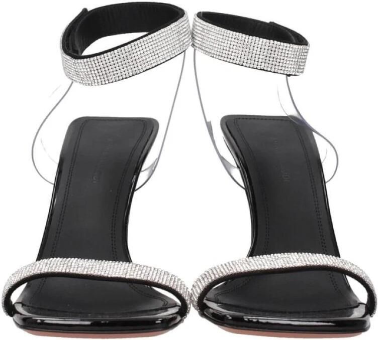 Amina Muaddi Sandaal met Strass en Suède Sluiting
