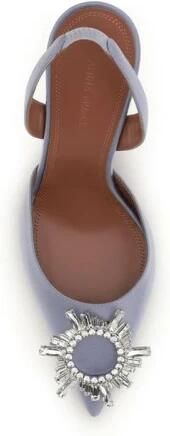 Amina Muaddi Silk High Heel Pumps - Foto 2