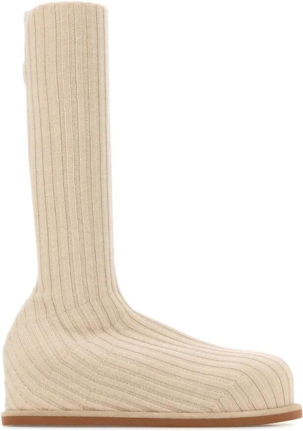 Amina Muaddi Veneda Stretch Flatform Boot