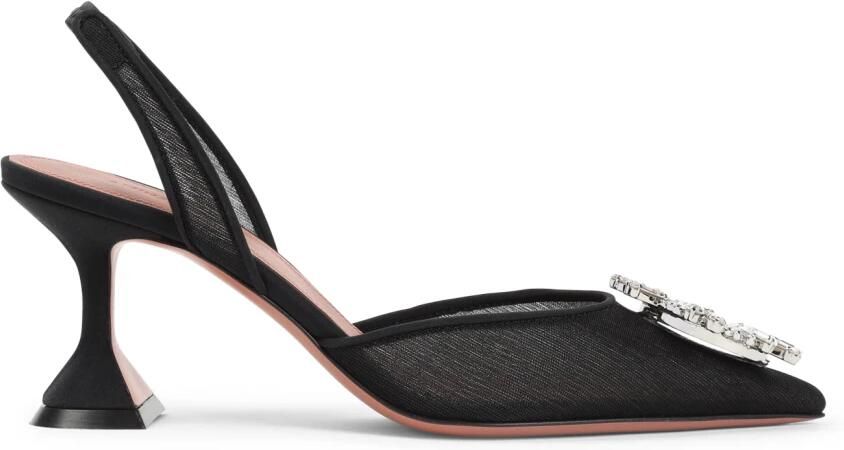 Amina Muaddi Sandalen "Begum" Slingback Sandal Pumps – Black in zwart