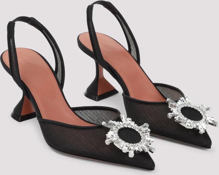 Amina Muaddi Sandalen "Begum" Slingback Sandal Pumps – Black in zwart - Foto 2