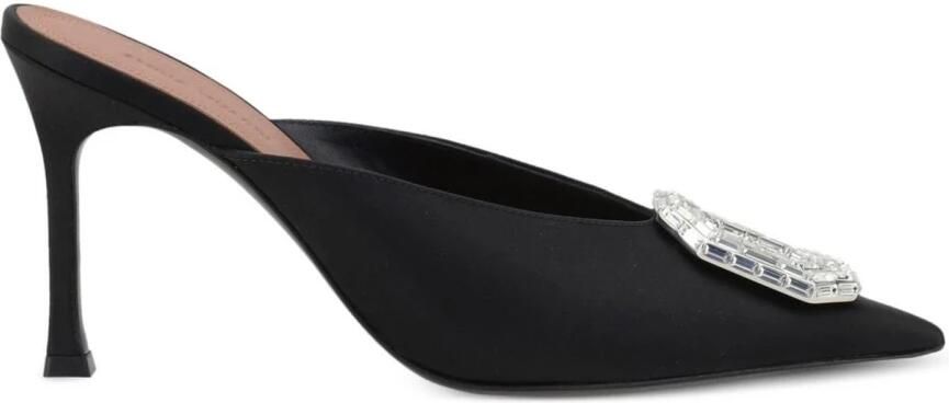 Amina Muaddi Rhinestone Stiletto Heel Pumps Black Dames