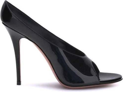 Amina Muaddi Anok Leren Sandalen