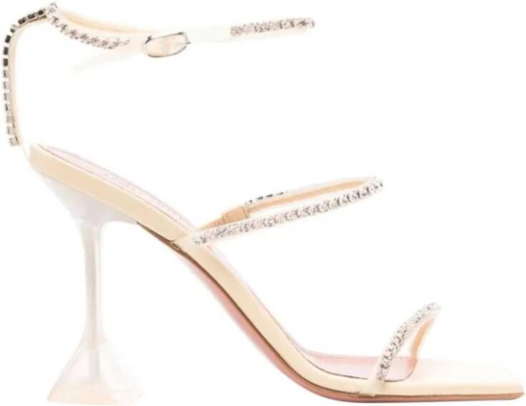 Amina Muaddi Chique sandalen met enkelbandje