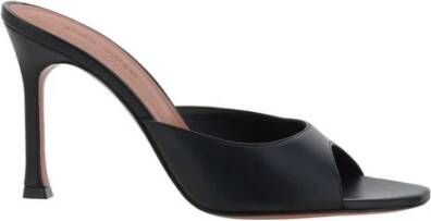 Amina Muaddi Geometrische Teen Slipper Sandalen met Stiletto Hak Black Dames