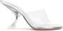 Amina Muaddi Glas Slip PVC Hakken 9cm - Thumbnail 1