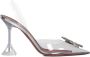 Amina Muaddi Grijze pumps met zandloperhak - Thumbnail 1