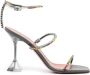 Amina Muaddi High Heel Sandals Gray Dames - Thumbnail 1