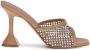 Amina Muaddi Kristal Geometrische Hak Sandalen - Thumbnail 1