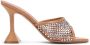Amina Muaddi Kristal Net Slipper met 9 5 cm Hak - Thumbnail 1