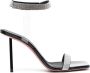 Amina Muaddi Kristalversierde sandalen Rih 110mm Black Dames - Thumbnail 1