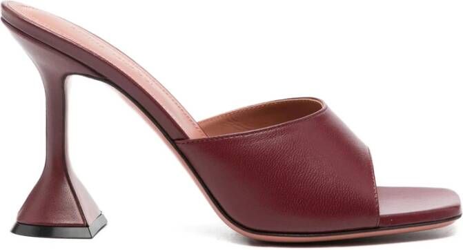 Amina Muaddi Lupita Slipper Wine Schoenen