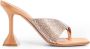 Amina Muaddi Oranje Instap Schoenen met Kristal Details - Thumbnail 1